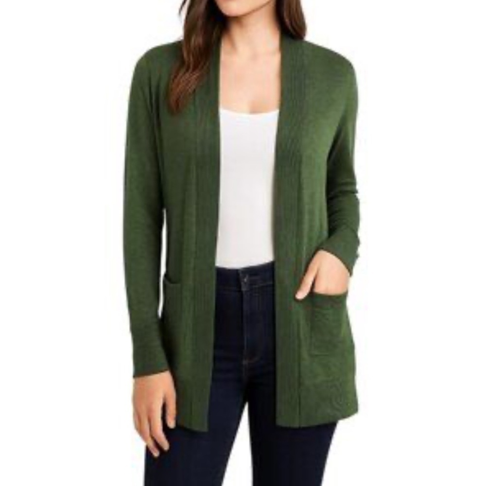 Stitch Fix Bobeau Women's Cardigan long sleeves green size petite XS NWT